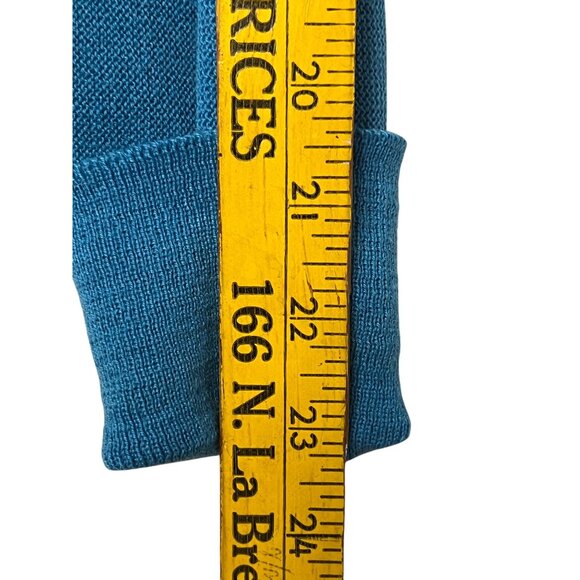 Izod Vintage Men Large Blue Button Cardigan Sweater flaw Golf Preppy Classy USA - Picture 14 of 14